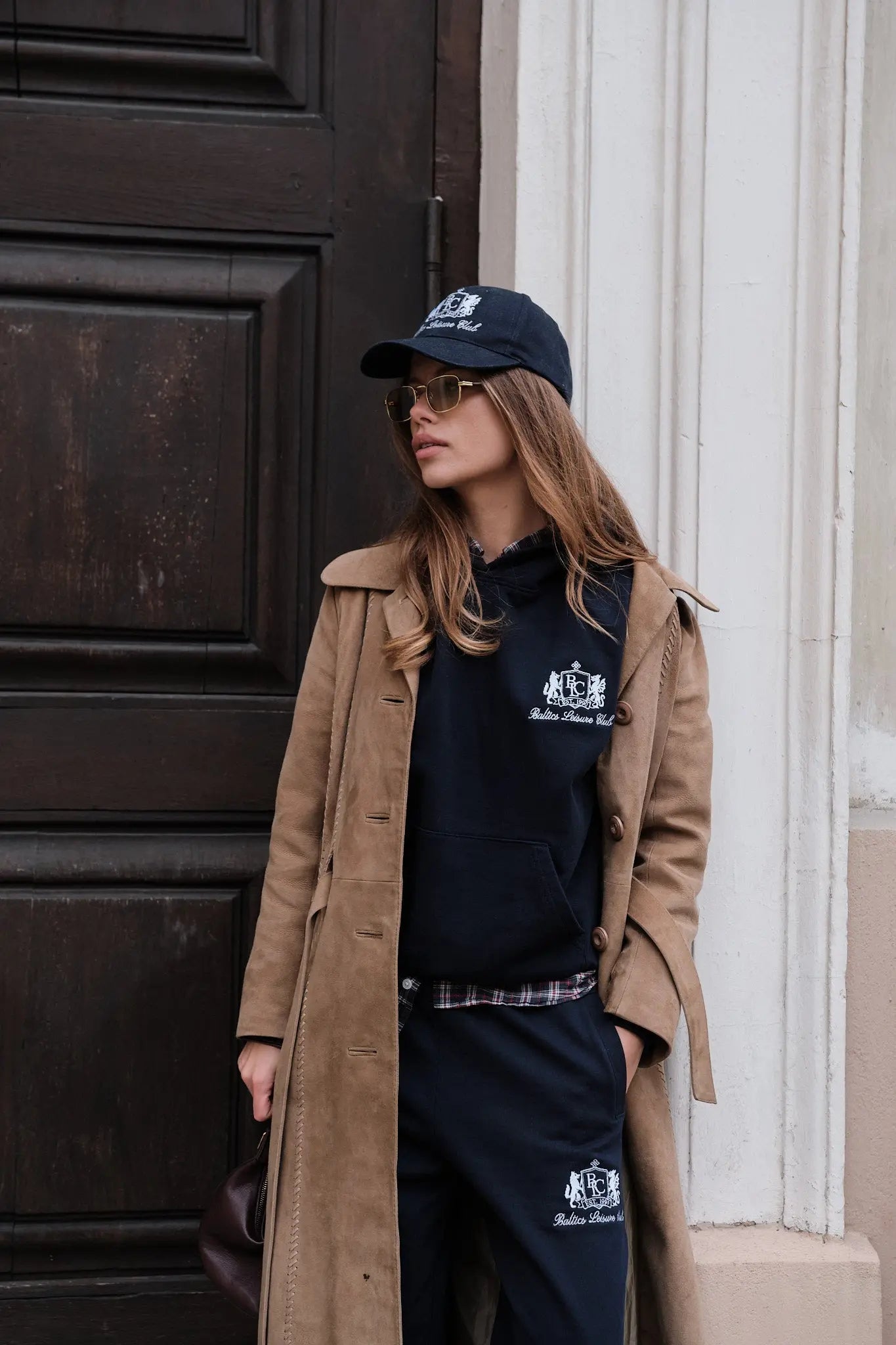 The Club Embroidered Navy Cap - Baltics Leisure Club