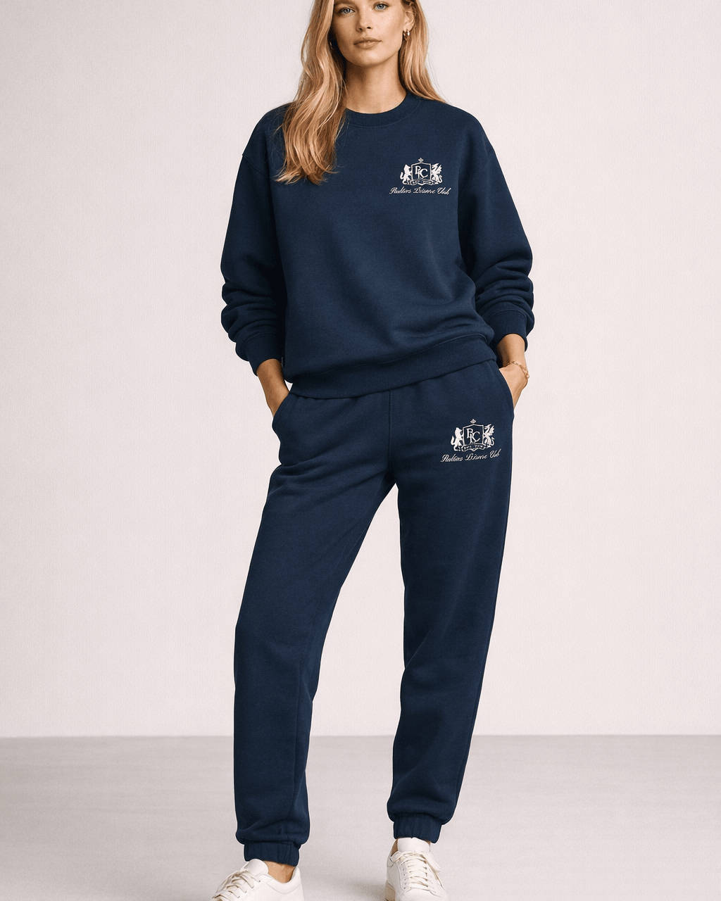 The Club Embroidered Sweatshirt – French Terry - Baltics Leisure Club