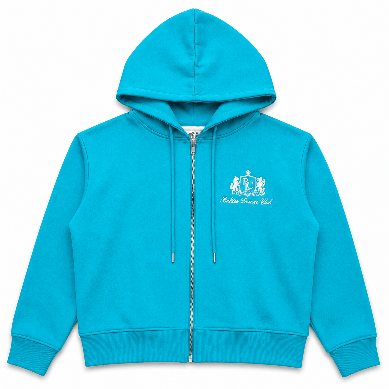 The Club Zipped Hoodie - Lagoon Green - Baltics Leisure Club
