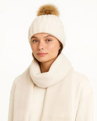 Faux Fur Pop Pom Beanie - Baltics Leisure Club