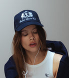 The Club Embroidered Navy Cap - Baltics Leisure Club