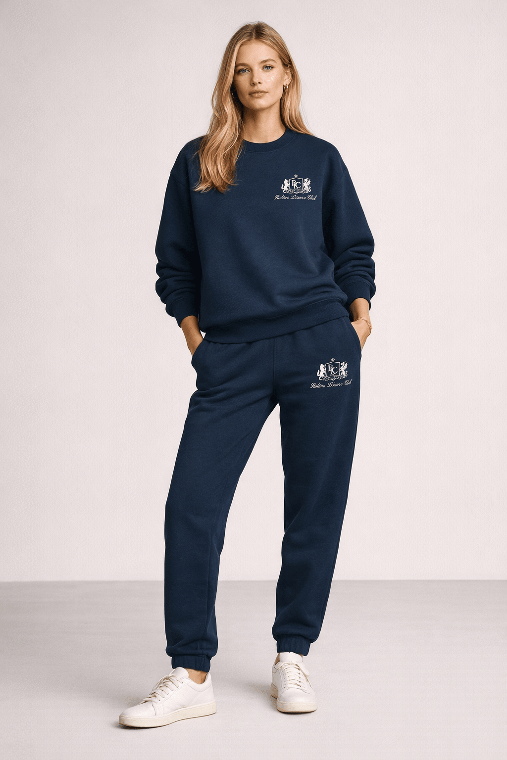 The Club Embroidered Sweatshirt – French Terry - Baltics Leisure Club