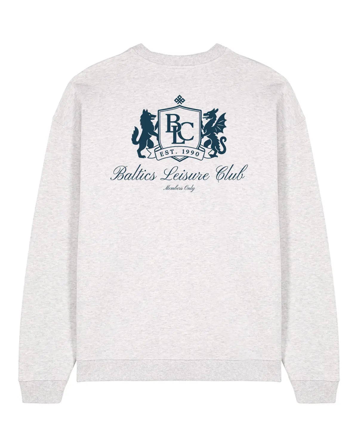 The Club Men Sweatshirt – Cool Heather Grey - Baltics Leisure Club
