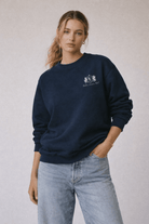 The Club Women Sweatshirt – Navy/White - Baltics Leisure Club