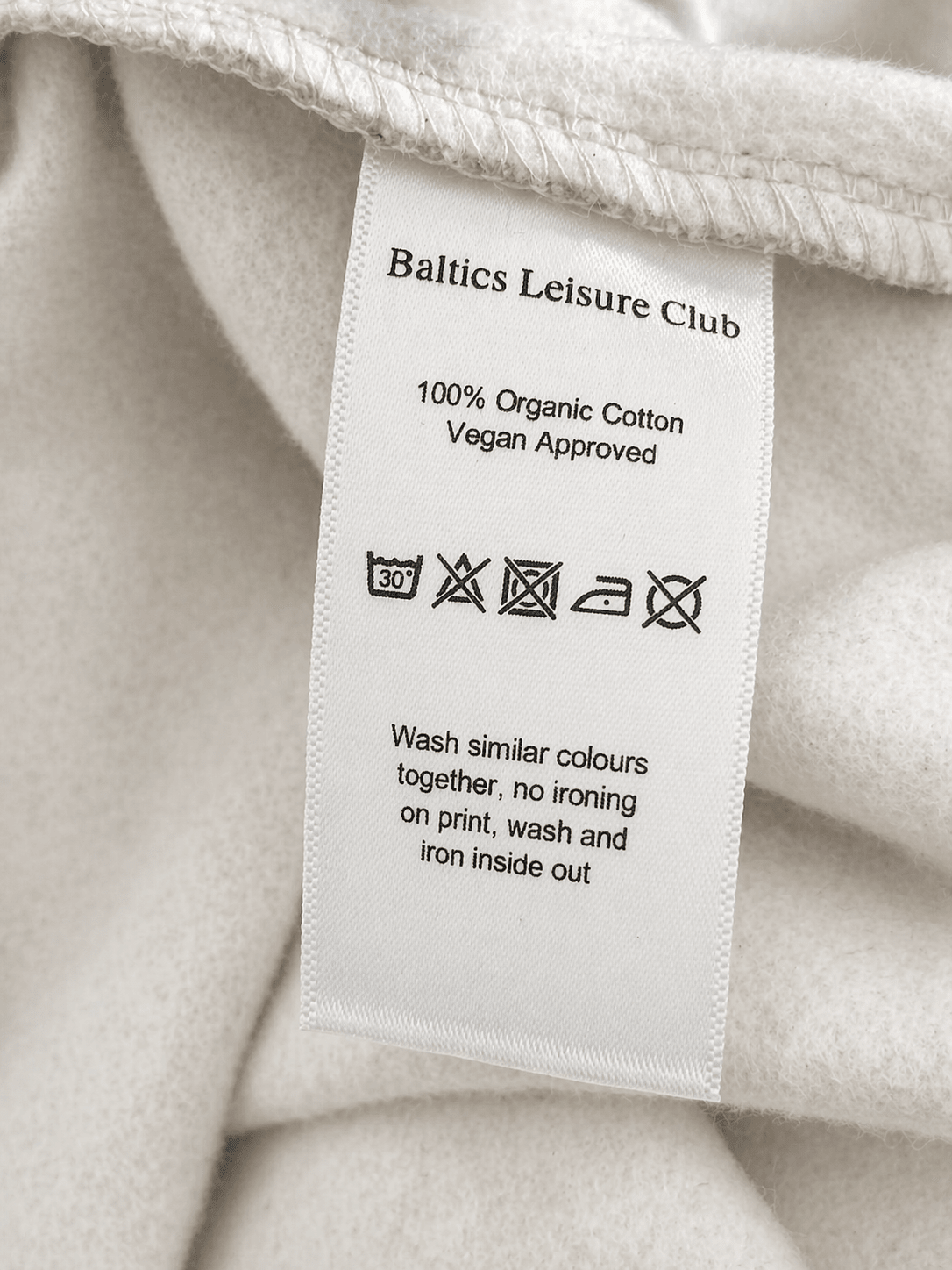 The Club Women Sweatshirt – Off White/Blue - Baltics Leisure Club