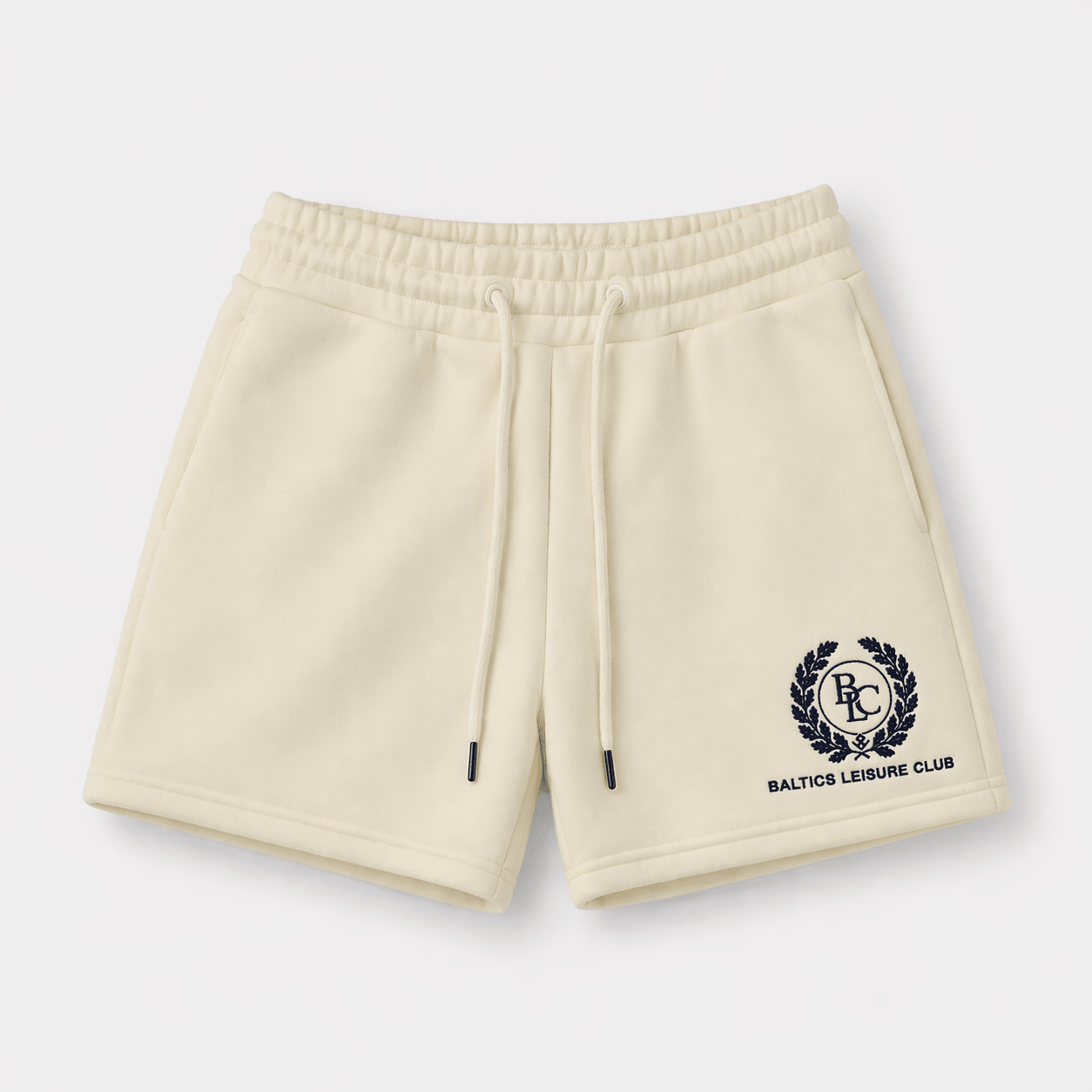 The Heritage Women Embroidered Mini Shorts – Natural Raw - Baltics Leisure Club