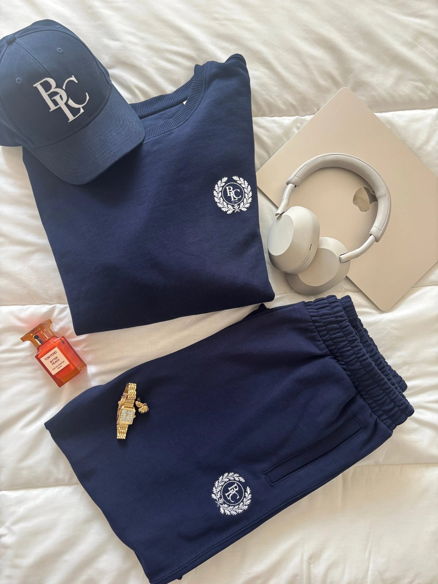 The Heritage Women Sweatshirt – Navy/ White - Baltics Leisure Club